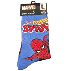 Marvel Spider-Man Crew Socks NEW